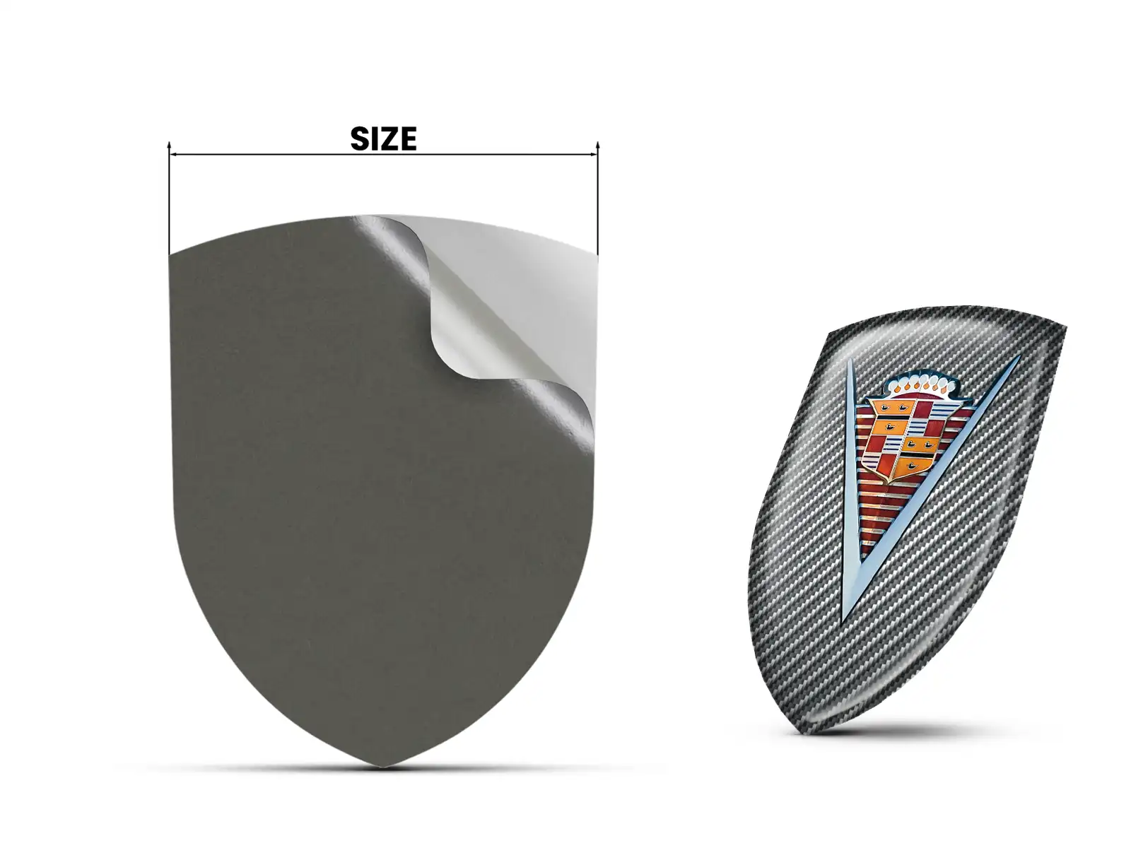 Cadillac Custom Domes Aufkleber Premium Stil Hochwertige  ST